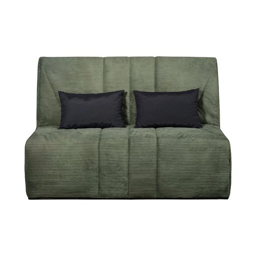 Banquette-lit BZ CARESSE tissu velours vert