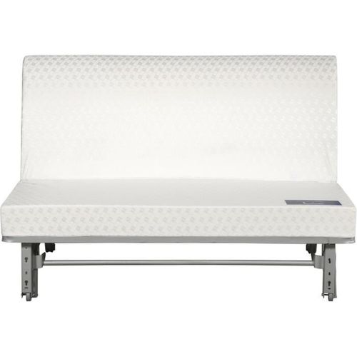 Banquette Convertible BZ - 2 Places - Tissu Gris - L 140 X H 94 X P 55 Cm - Pearl
