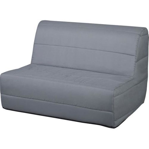 Banquette Convertible BZ - 2 Places - Tissu Gris - L 140 X H 94 X P 55 Cm - Pearl
