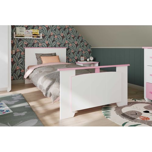 Lit Enfant Beauty 90x200 Cm - Rose/blanc