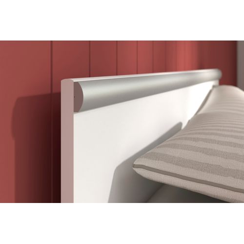 Lit 140x190 cm NASHVILLE blanc