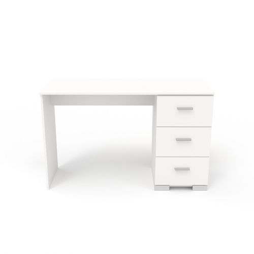 Bureau 3 Tiroirs "max" 120 cm Blanc