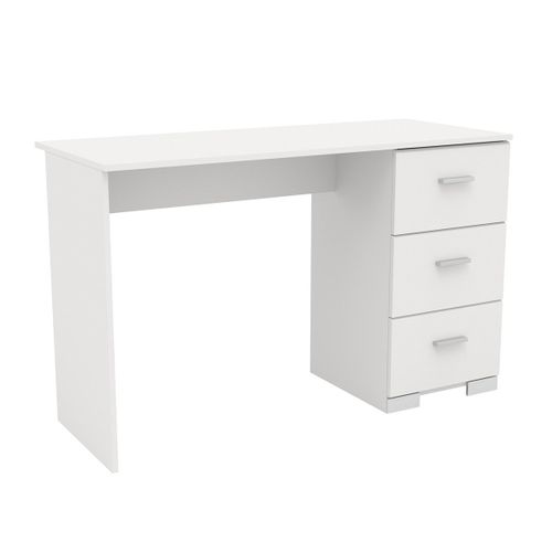 Bureau 3 Tiroirs "max" 120 cm Blanc