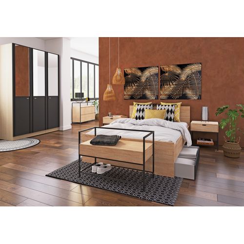 Caisson L50 x P59 x H232 cm Extenso imitation chêne