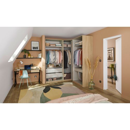 Tiroir L50 cm x2 Extenso Textile lin