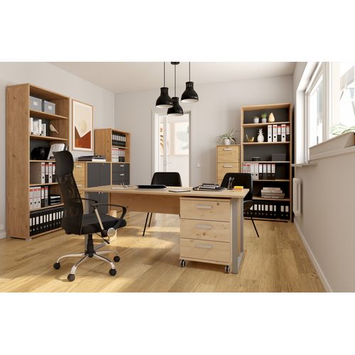 Bibliothèque H.175 cm START UP Imitation chêne