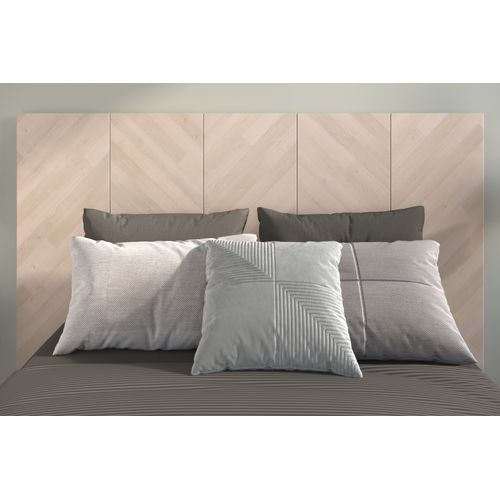 Tête de lit L.140/160 cm FRECCIA imitation chêne clair chevron
