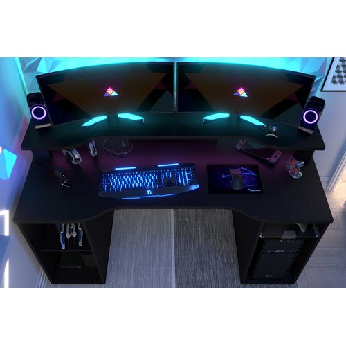 Bureau Gamer Levelup 150cm - Noir