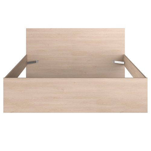 Lit Double Ponte 160x200cm - Décor Chêne