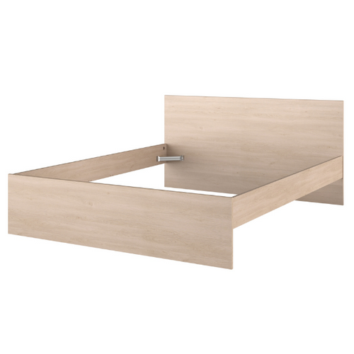 Lit Double Ponte 160x200cm - Décor Chêne