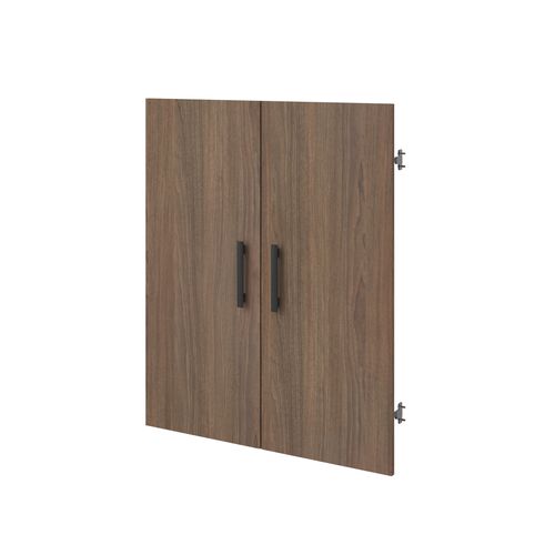 Lot de 2 portes MAYENCE Imitation Noyer