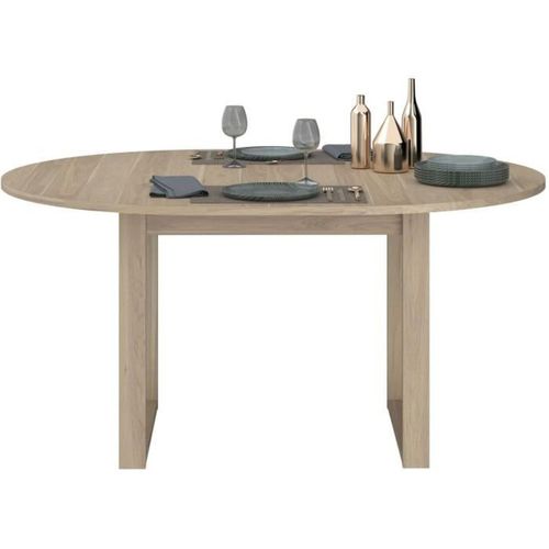 Ensemble Buffet Et Table Ronde Extensible - Betty - Chene -