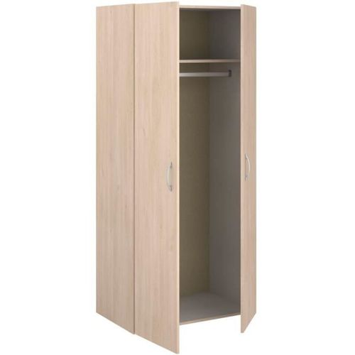Armoire - Easy Life -  Décor Chene Clair - 2 Portes Battantes - L80,2 X H180 X P49,7cm -