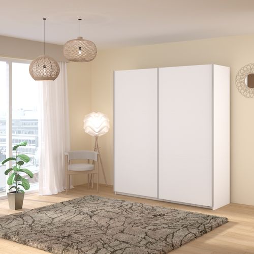 Armoire 2 portes coulissantes SWING blanc