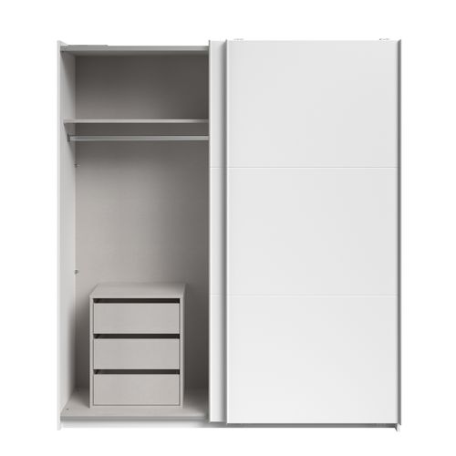 Armoire 2 portes coulissantes SWING blanc