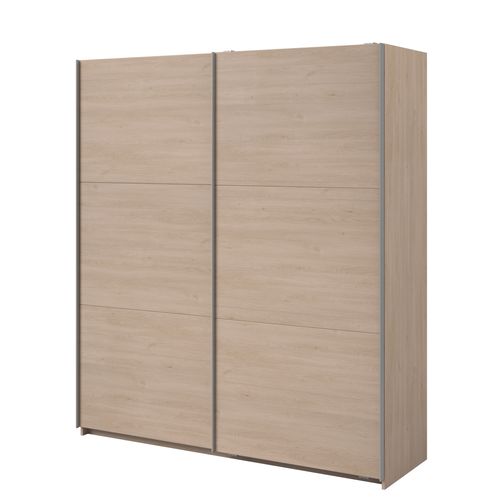 Armoire 2 portes coulissantes SWING imitation chêne