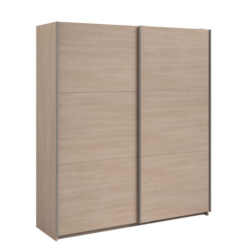 Armoire 2 portes coulissantes SWING imitation chêne
