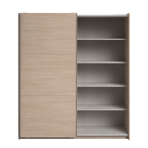 Armoire 2 portes coulissantes SWING imitation chêne