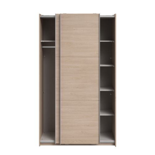 Armoire 2 portes couli. L.120 SWING imitation chêne