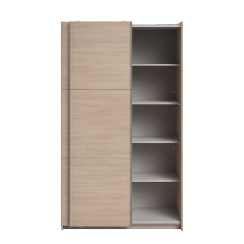 Armoire 2 portes couli. L.120 SWING imitation chêne