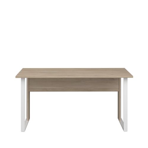 Bureau L. 150 cm START UP 2 imitation chêne et blanc