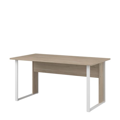 Bureau L. 150 cm START UP 2 imitation chêne et blanc