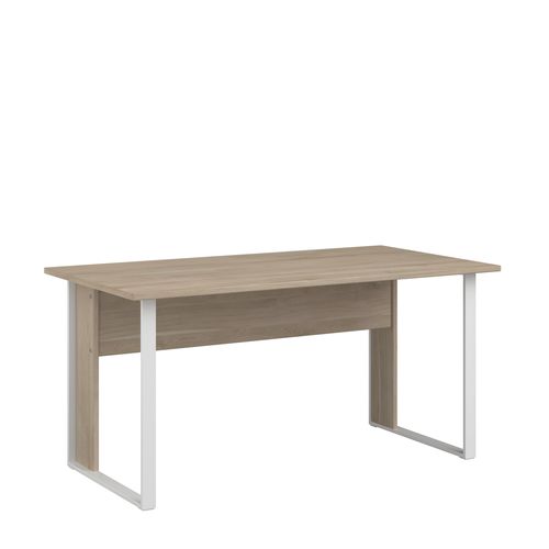 Bureau L. 150 cm START UP 2 imitation chêne et blanc
