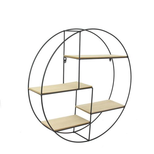 Étagère Bois Et Métal Ronde
