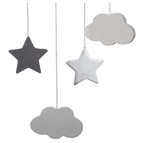 Suspension Lune Gris