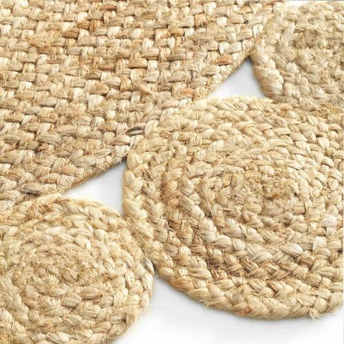Tapis Rond Jute Ajouré 120cm Cordou