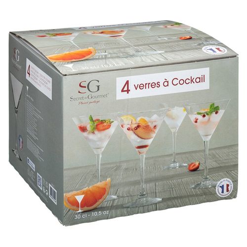 Lot De 4 Verres À Cocktail 30cl