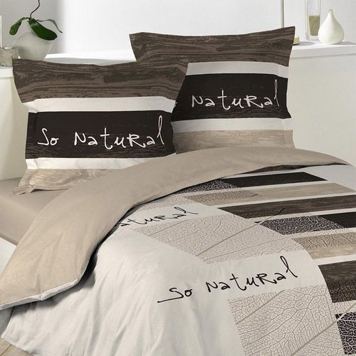 Housse De Couette 200x200 + 2 Taies So Natural Coton