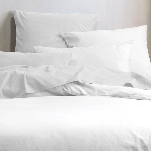 Housse De Couette 240x260 Horizon Blanc 100% Coton Bio 57 Fils