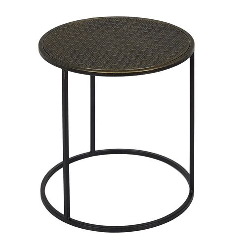 Lot De 2 Tables D'appoint Gigognes Métal