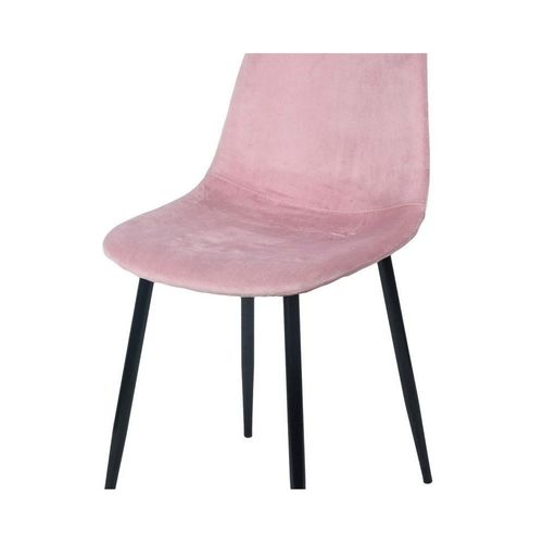 Chaise Velours Inoui Rose