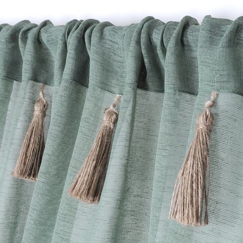 Voilage Passe Tringle 140x260 Cm Ibiza Jade
