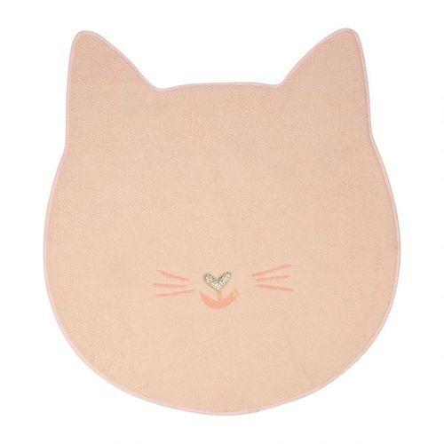 Tapis Chat Sherpa Rose