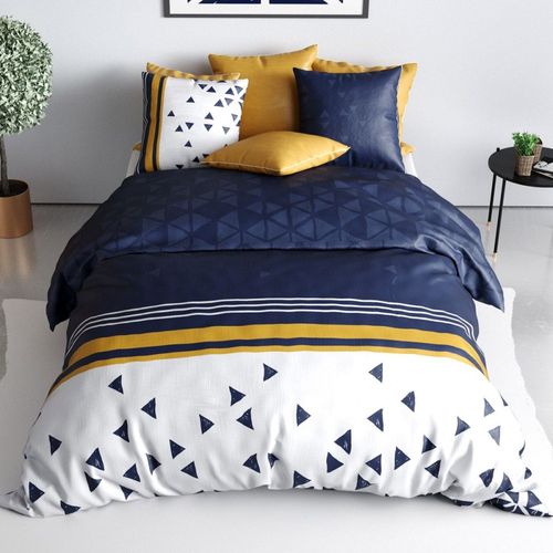 Housse De Couette 240x220 Bandol + 2 Taies Coton 57 Fils