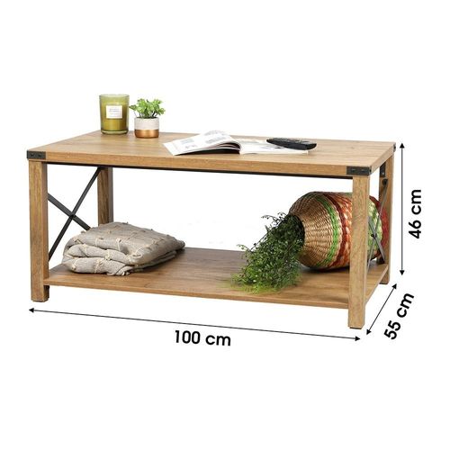Table Basse Angles Et Croisillons Jane