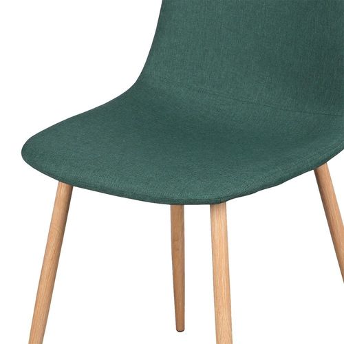 Chaise Scandinave Tissu Oslo Vert
