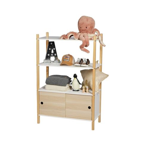 Armoire Enfant 2 Portes 2 Étagères Dream