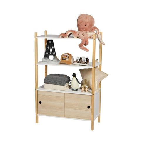 Armoire Enfant 2 Portes 2 Étagères Dream