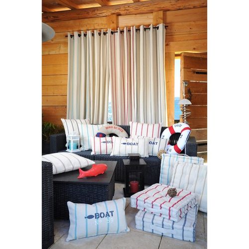 Coussin De Sol 45x45 Cm St Trop Lin Coton