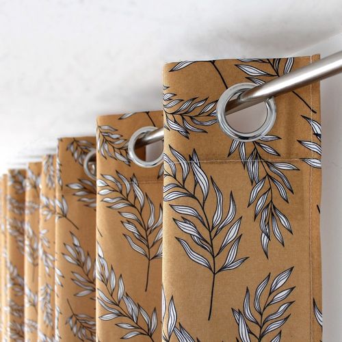 Rideau à Oeillets 135x240 Lily Ocre