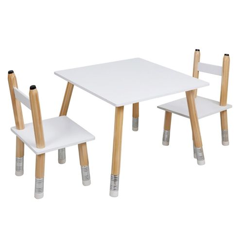 Table Scandinave Avec 2 Chaises Crayon Pour Enfant