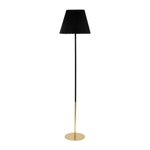 Lampadaire Métal Tissu Noir Aurelia H143