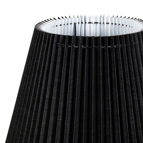 Lampadaire Métal Tissu Noir Aurelia H143