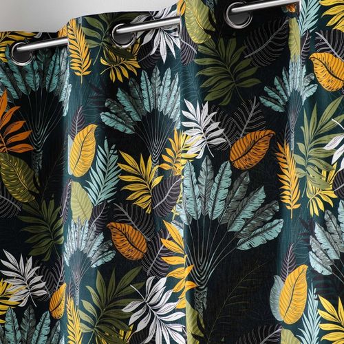 Rideau à Oeillets 140x240 Panazio Bleu Coton