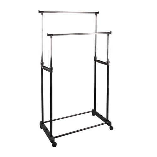 Portant à Vêtements Sur Roulettes Double