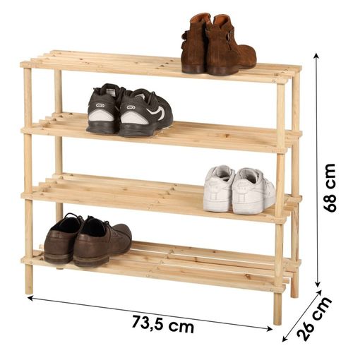Meuble Range Chaussures 4 Niveaux Wood And Co